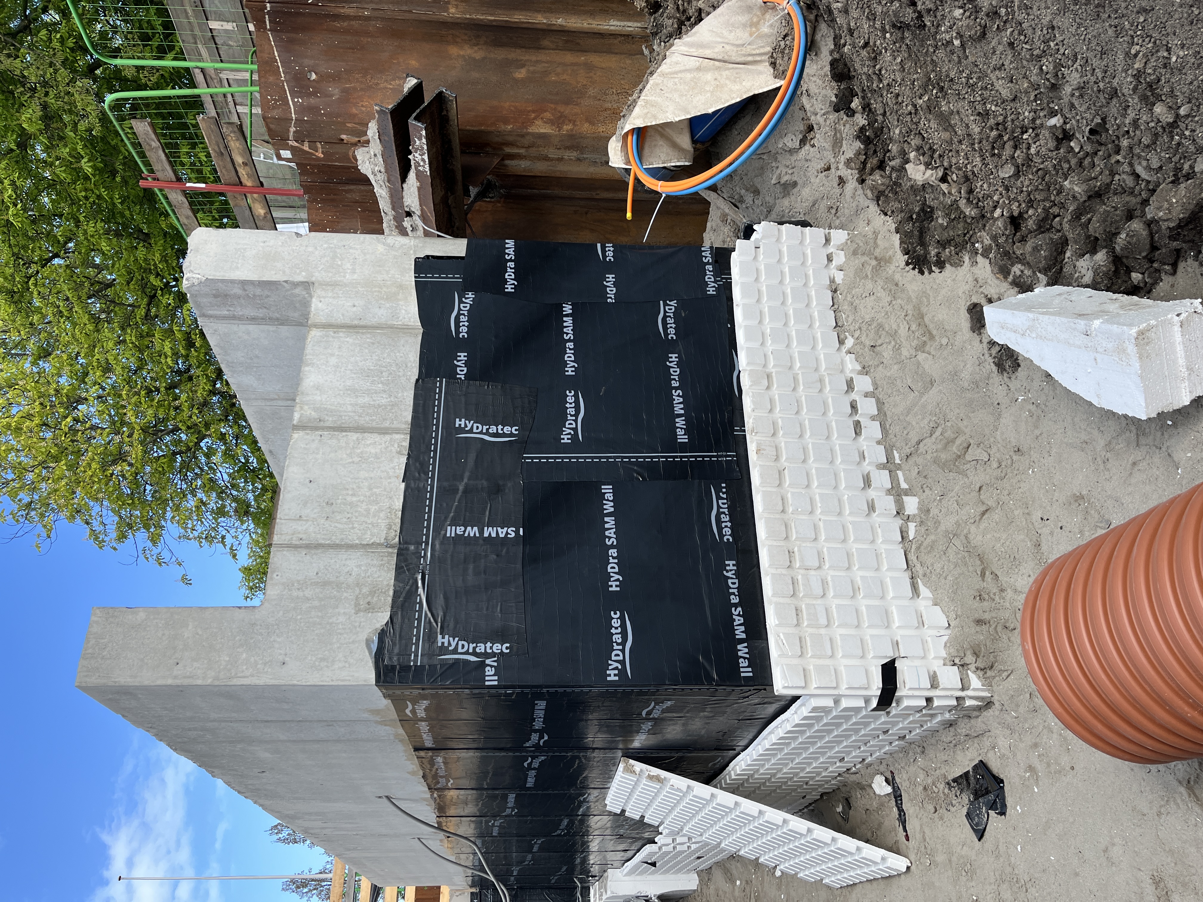 Facade bassin belægning med membran